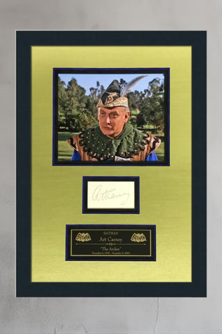 Art Carney-The Archer signed cut