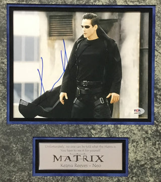 Keanu Reeves The Matrix Signed Movie Photo