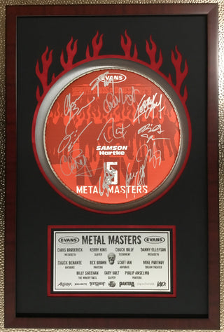 Metal Masters Multi-Signed Drumhead Neil Portnoy + 10 More