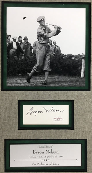 Byron Nelson d.2006 signed cut