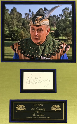 Art Carney-The Archer signed cut