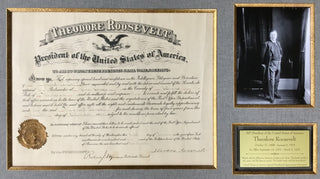 President Theodore Roosevelt Signed Appointment Document