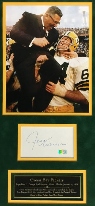 Jerry Kramer-Green Bay Packers signed cut