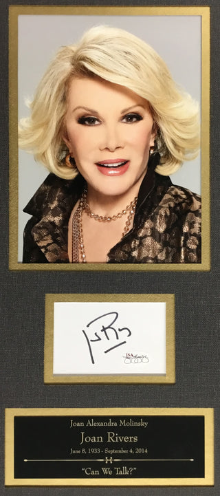 Joan Rivers-The Tonight Show signed cut