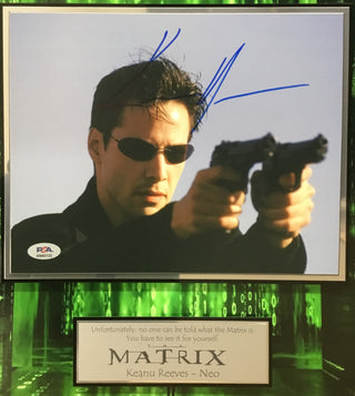 Keanu Reeves Neo The Matrix Signed Movie Photo