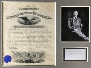 President Theodore Roosevelt Signed Appointment Document