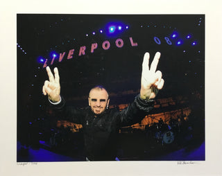 Rob Shanahan Signed Ringo Starr Liverpool England 2008 Photograph