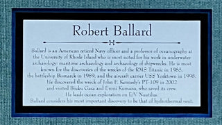 Robert Ballard-Titanic signed cut