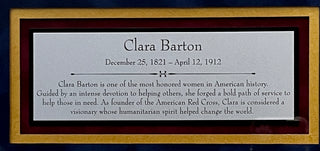 Clara Barton-American Red Cross written/signed letter