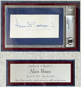 Alan Bean-Apollo 12 signed cut