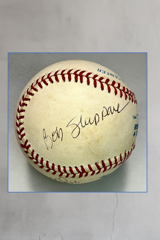 Bob Sheppard/Mel Allen-Voices of the Yankees signed baseball