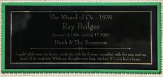 Ray Bolger signed cut