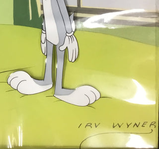 Bugs Bunny Signed Irv Wyner Hare Brush Original 1955 Animation Production Cel