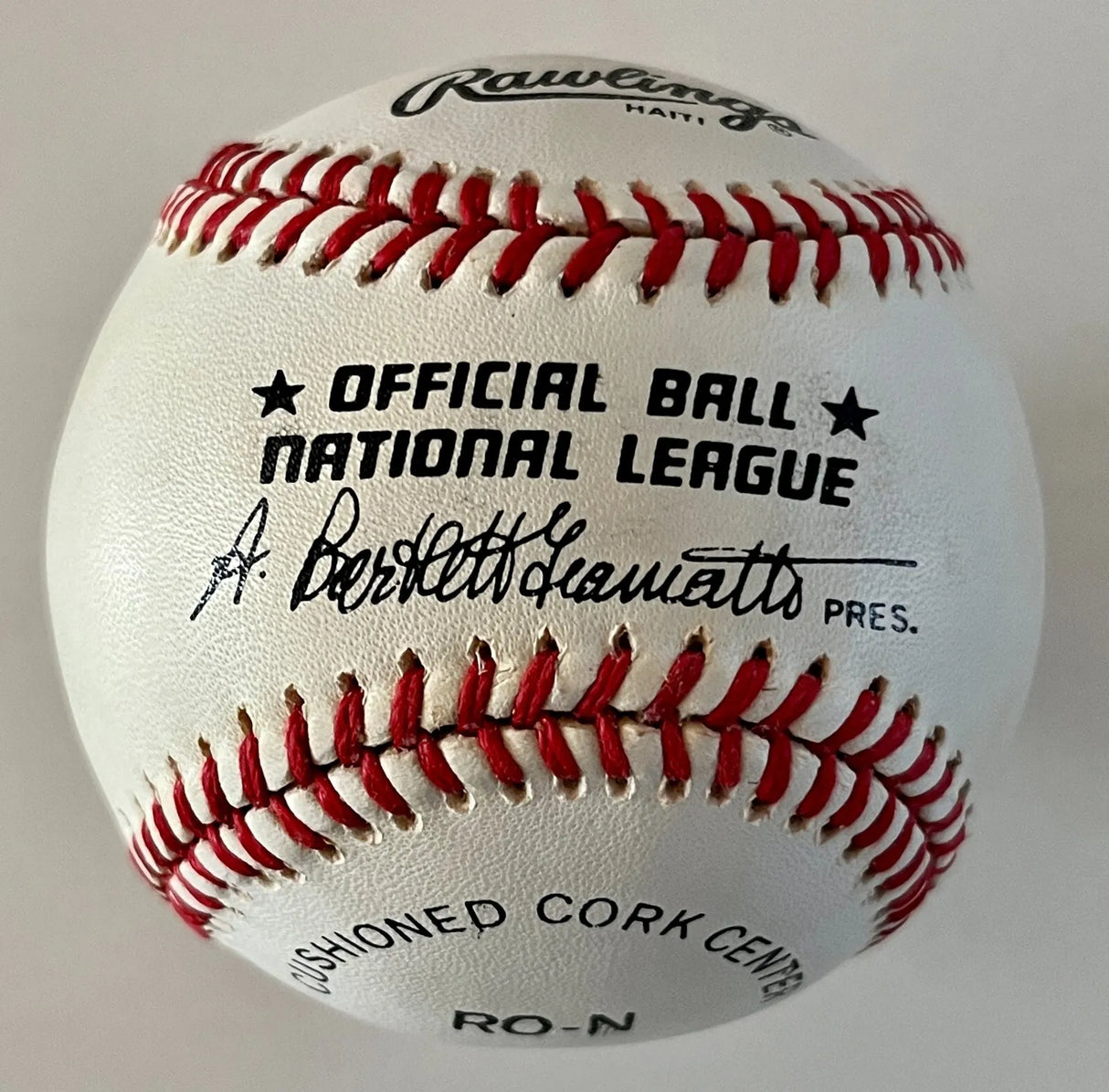 President George W. Bush signed baseball