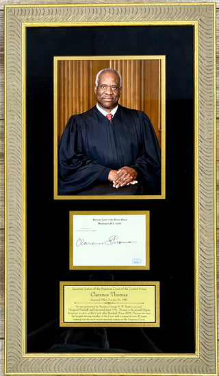 Clarence Thomas signed Chamber Card