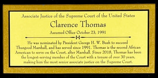 Clarence Thomas signed Chamber Card