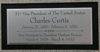 Charles Curtis Vice President to Herbert Hoover Cut Signature