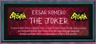 Cesar Romero-The Joker signed cut