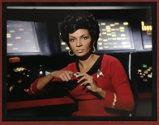 Nichelle Nichols-Star Trek signed cut