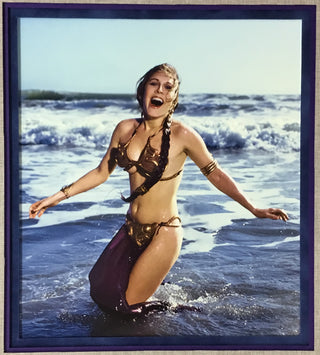 Carrie Fisher Star Wars ROTJ Signed Custom Framed Photo Display Beckett