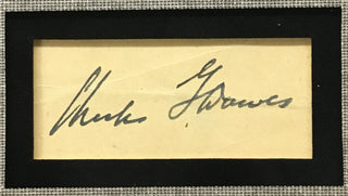 Charles Dawes Vice President to Calvin Coolidge Cut Signature