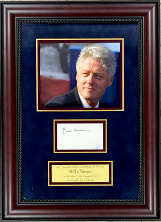 Bill Clintons signed cut