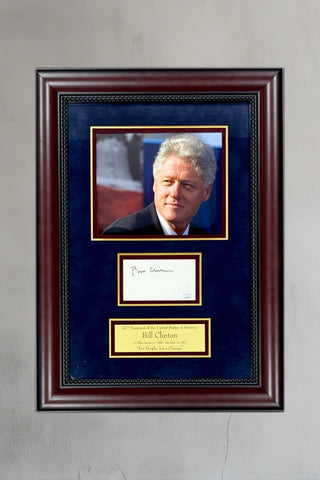 Bill Clintons signed cut