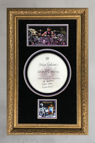 Mike Portnoy Signed Used Drum Head Dream Theater Awake Album