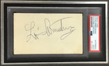 Louie Armstrong-Jazz legend signed cut signature