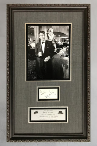 Dean Martin Signed Cut Las Vegas