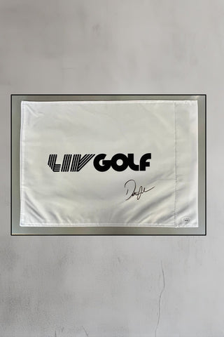 Dustin Johnson signed LIV #18 pin Flag-JSA