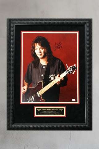 Eddie Van Halen signed photo