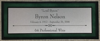 Byron Nelson d.2006 signed cut