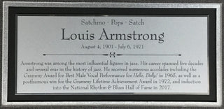 Louie Armstrong-Jazz legend signed cut signature