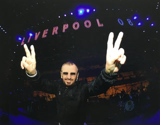 Rob Shanahan Signed Ringo Starr Liverpool England 2008 Photograph