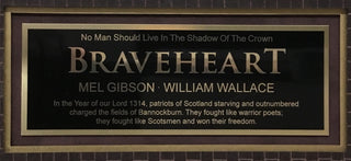 Mel Gibson Signed Braveheart Display