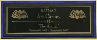 Art Carney-The Archer signed cut