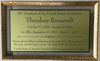 President Theodore Roosevelt Signed Appointment Document