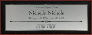 Nichelle Nichols-Star Trek signed cut