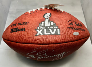 Eli Manning-Giants signed Super Bowl XLVI football