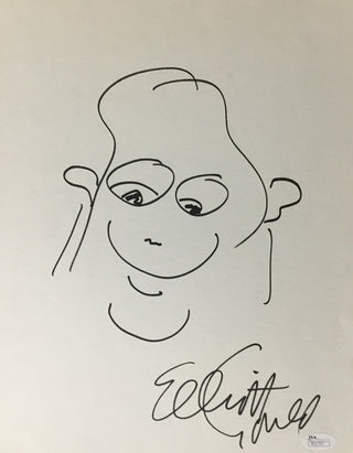 Elliot Gould Signed Self Portrait Oceans 11