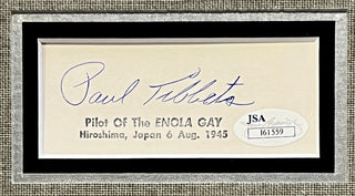 Enola Gay Crew cut signatures