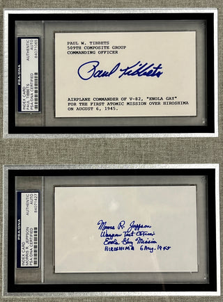 Enola Gay Crew cut signatures