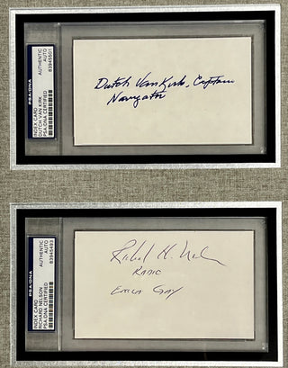 Enola Gay Crew cut signatures