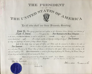 President Theodore Roosevelt Signed Appointment Document