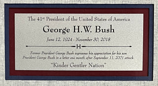 President George H.W. Bush signed letter w/9-11 content