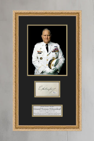 General Norman Schwarzkopf Cut Signature