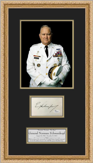 General Norman Schwarzkopf Cut Signature