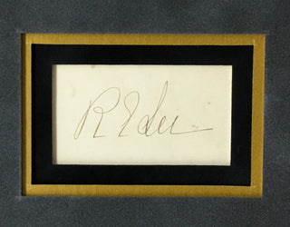 General Robert E Lee Signed Cut Signature