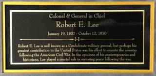 General Robert E Lee Signed Cut Signature